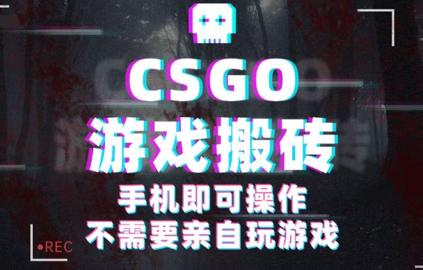 CSGO游戏挂机捡漏,单日扫货500+,年底小高峰上车可吃肉,手机即可操作兼职副业-宇文网创
