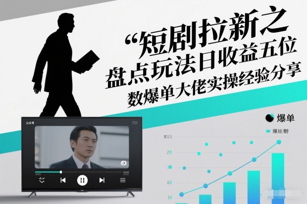 短剧拉新之盘点玩法日收益五位数爆单大佬实操经验分享-宇文网创