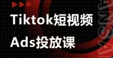 Ads视频投放课,tiktok短视频广告投放课-宇文网创