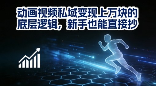 动画视频私域变现上W的底层逻辑，新手也能直接抄-宇文网创