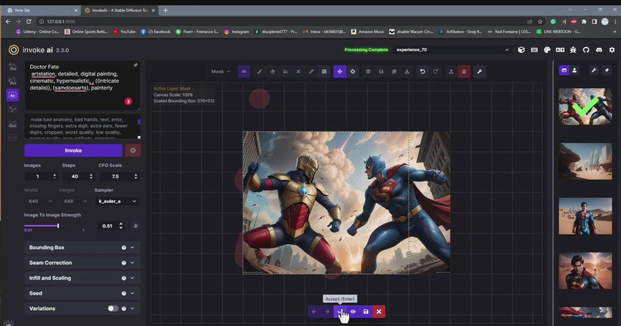 （9760期）Invoke AI 绘画教程-零基础创作可以销售的完美插图-49节-中英字幕-宇文网创