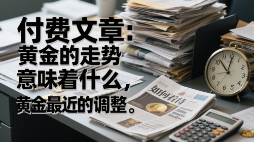 付费文章：黄金的走势意味着什么，如何看待黄金最近的调整-宇文网创