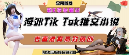 海外tiktok小说推文暴力项目,高停留率,高转化率,上手后一天搞顿饭钱不是问题-宇文网创