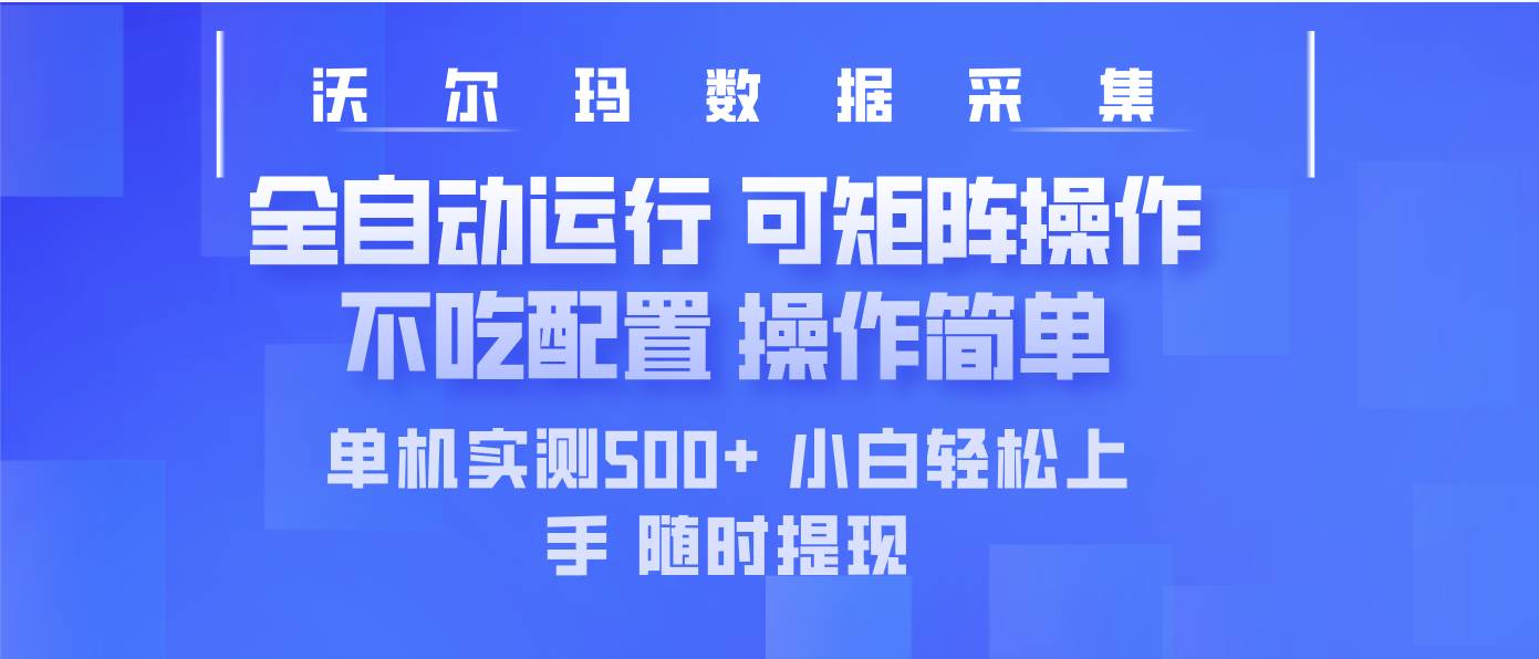 （14560期）最新沃尔玛平台采集 全自动运行 可矩阵单机实测500+ 操作简单-宇文网创