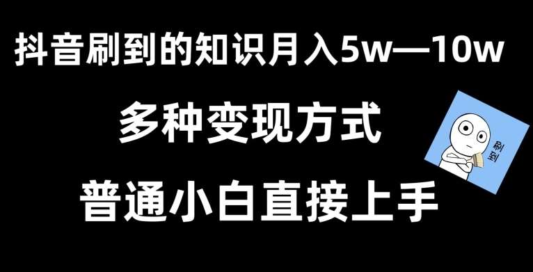 抖音刷到的知识，每天只需2小时，日入2000+，暴力变现，普通小白直接上手【揭秘】-宇文网创