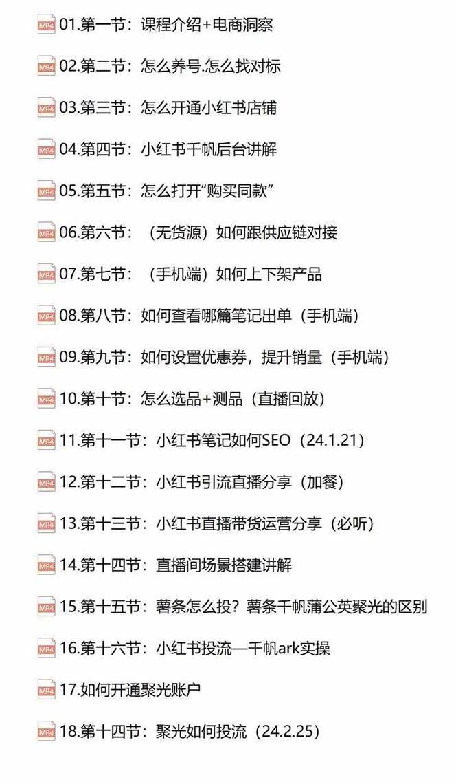 图片[2]-小红书快速赚钱电商特训营：用简单方式通过小红书快速变现！（55节）-宇文网创