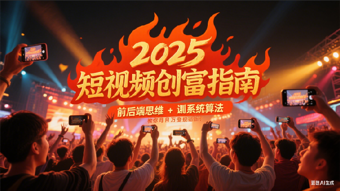 2025短视频创富指南，前后端思维 + 系统算法，教你月入过万变现路径-宇文网创