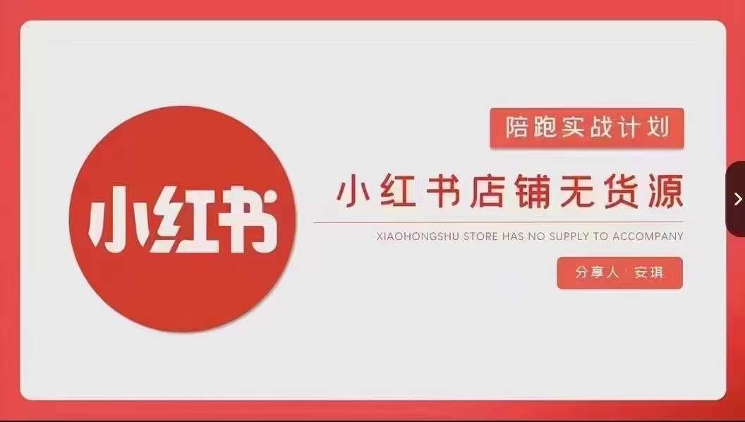 安琪-小红书店铺无货源实战，开店到售后全流程操作-宇文网创