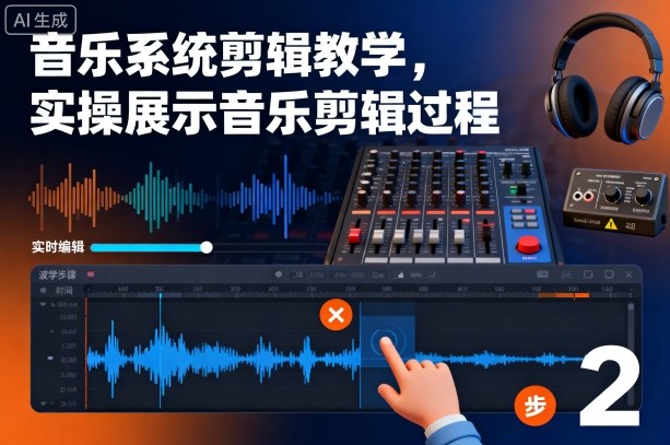 音乐系统剪辑教学，实操展示音乐剪辑过程-宇文网创