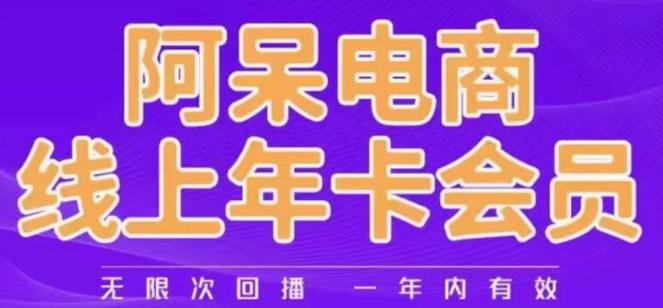 阿呆电商线上年会员，阿呆电商干货分享（更新中）-宇文网创