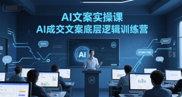AI文案实操课，AI成交文案底层逻辑训练营-宇文网创