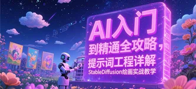 AI入门到精通全攻略，提示词工程详解，StableDiffusion绘画实战教学-宇文网创