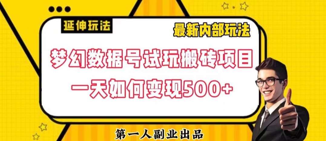 数据号回归玩法游戏试玩搬砖项目再创日入500+【揭秘】-宇文网创