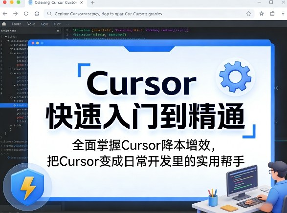 Cursor快速入门到精通,全面掌握Cursor降本增效,把Cursor变成日常开发里的实用帮手-宇文网创