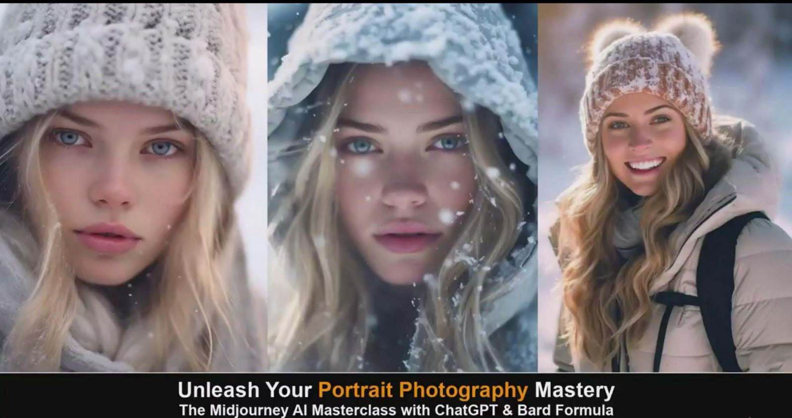 图片[5]-Midjourney v5 ChatGPT 和 Bard AI人工智能人像摄影大师班-15节-中英字幕-宇文网创