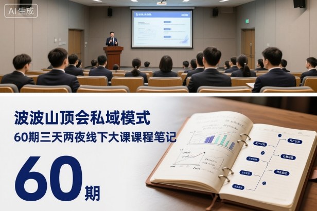 波波山顶会私域模式60期三天两夜线下大课课程笔记（文档）-宇文网创