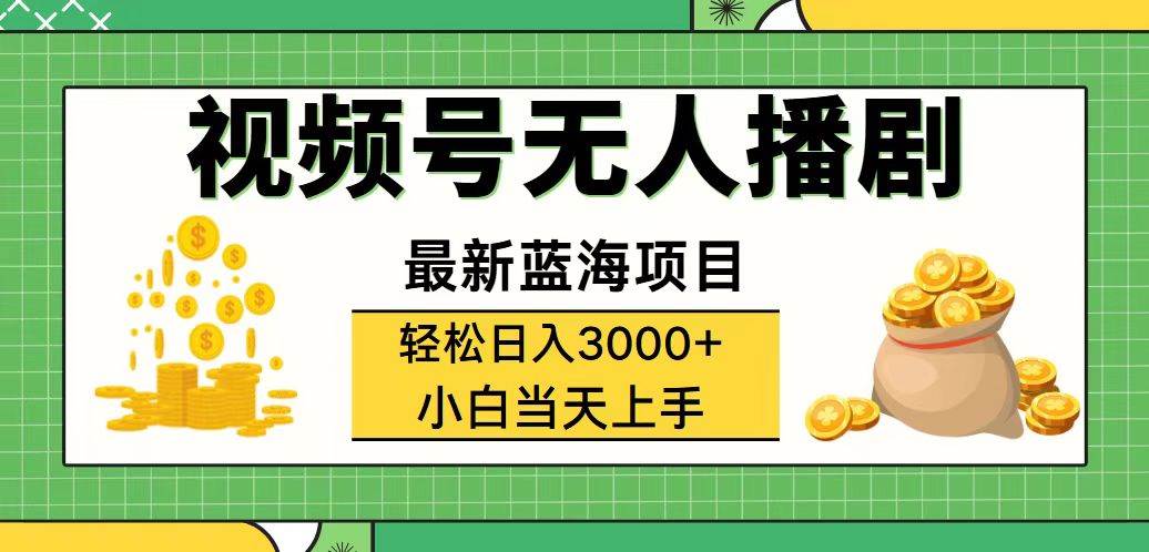 （12128期）视频号无人播剧，轻松日入3000+，最新蓝海项目，拉爆流量收益，多种变...-宇文网创