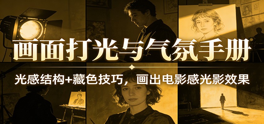 画面打光与气氛手册：光感结构+藏色技巧，画出电影感光影效果-宇文网创