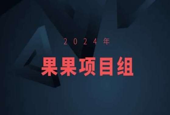 2024年果果项目组项目合集-果果最新项目-宇文网创