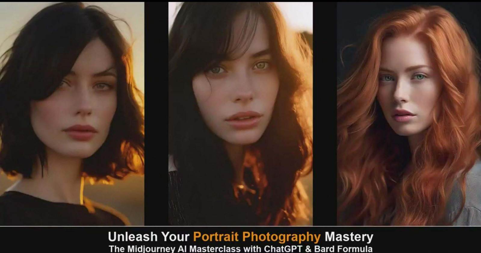 图片[4]-Midjourney v5 ChatGPT 和 Bard AI人工智能人像摄影大师班-15节-中英字幕-宇文网创