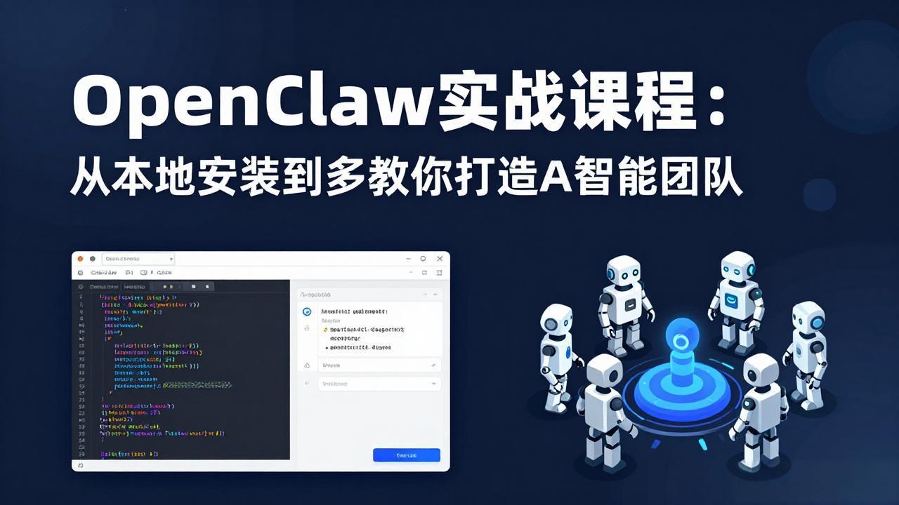 （17883期）OpenClaw实战课程：从本地安装到多Agent协同，手把手教你打造AI智能团队-宇文网创