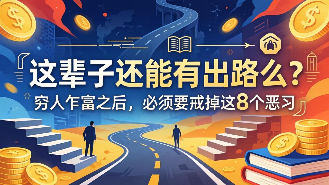 （18214期）关于人生两篇付费文章【这辈子还能有出路么？】【穷人乍富之后，必须要戒掉这8个恶习】-宇文网创