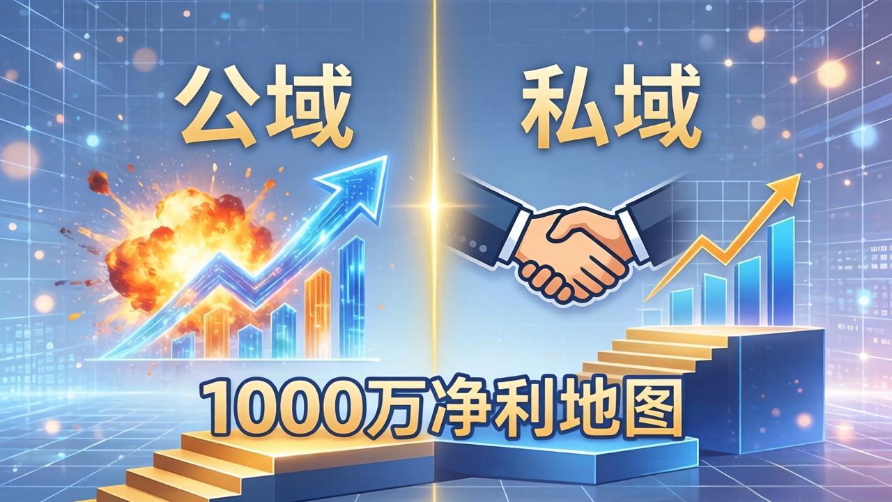 （18217期）公域玩命出爆款，私域悄悄做成交：这套AI内训课，2026给你打通1000万净利的地图-宇文网创