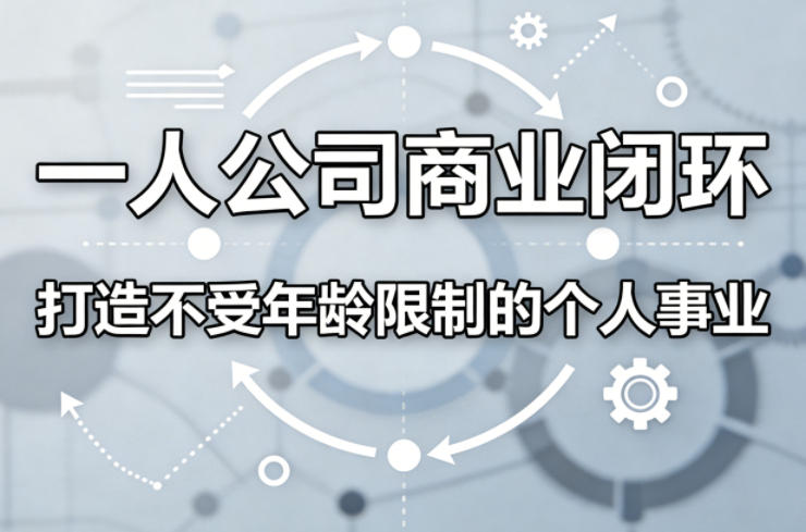 一人公司商业闭环，打造一份不受年龄限制的个人事业-宇文网创