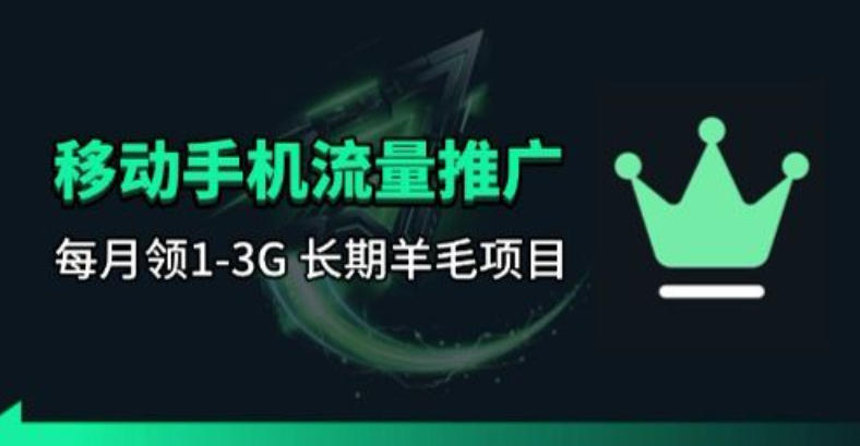 手机流量领取推广_每月一轮，刚需类的长期项目-宇文网创