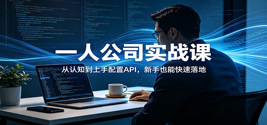 一人公司实战课:从认知到上手配置API,新手也能快速落地-宇文网创
