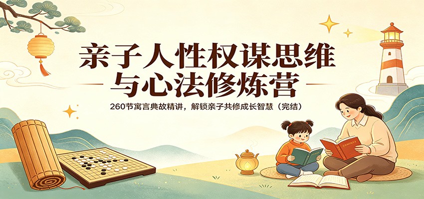亲子人性权谋思维与心法修炼营：260节寓言典故精讲，解锁亲子共修成长智慧（完结）-宇文网创