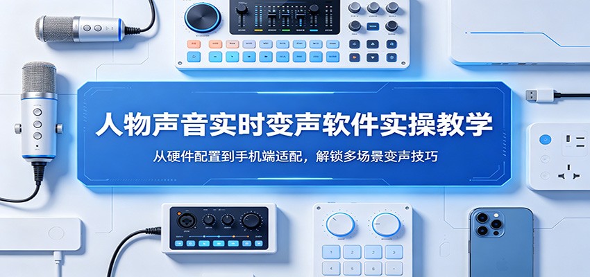 人物声音实时变声软件实操教学：从硬件配置到手机端适配，解锁多场景变声技巧-宇文网创
