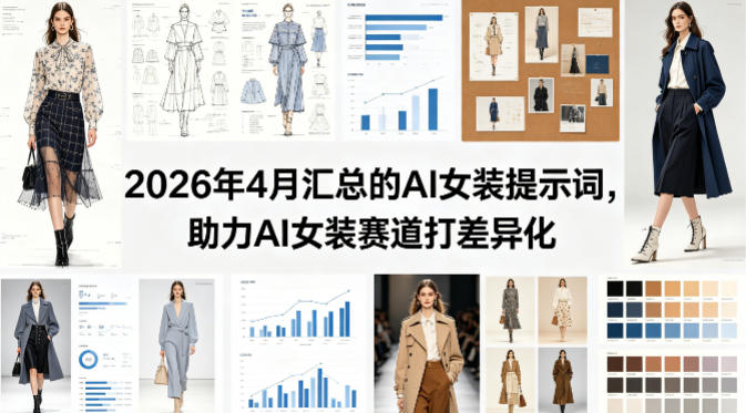 2026年4月汇总的AI女装提示词，助力AI女装赛道打差异化-宇文网创