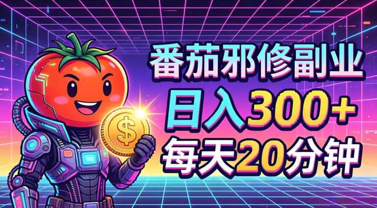 番茄小说撸金，日入300+，每天20分钟！五一必看，独家项目，副业小白友好，超级简单【揭秘】-宇文网创