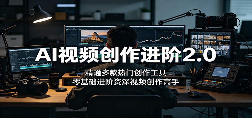 AI视频创作进阶2.0：精通多款热门创作工具，零基础进阶资深视频创作高手-宇文网创