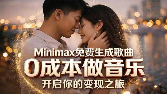 （18401期）Minimax免费生成歌曲实测！0成本做音乐，说唱流行Lofi一键生成-宇文网创