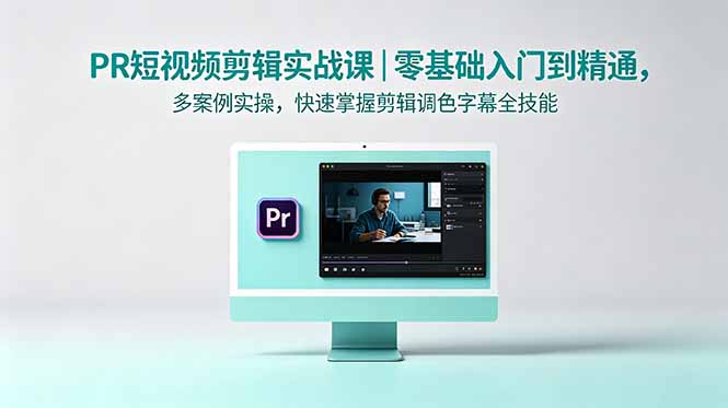 (18633期)PR短视频剪辑实战课|零基础入门到精通,多案例实操,快速掌握剪辑调色字幕全技能-宇文网创
