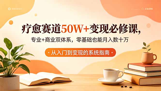 （18523期）疗愈赛道50W+变现必修课，专业+商业双体系，零基础也能月入数十万-宇文网创