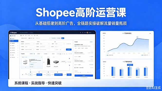 （18499期）Shopee高阶运营课-2026年5月更新，从基础搭建到高阶广告，全链路实操破解流量销量瓶颈-宇文网创