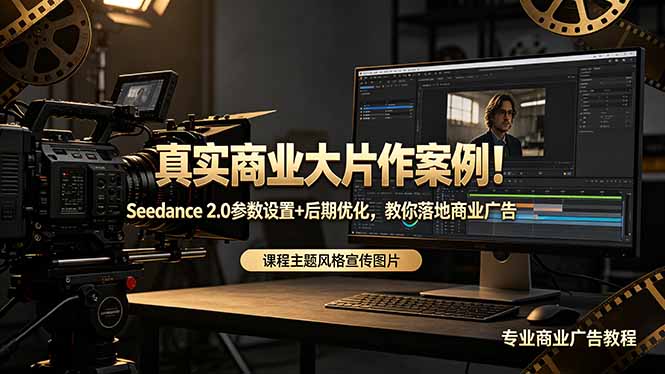 （18484期）真实商业大片作案例！Seedance 2.0参数设置+后期优化，教你落地商业广告-宇文网创