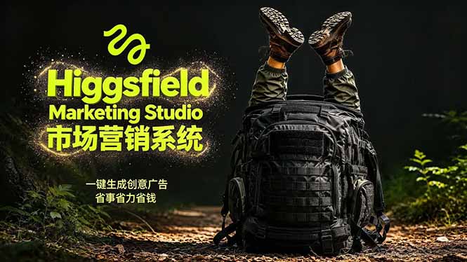 （18457期）AI广告工作流实战：从脚本到画面用Higgsfield完成，商家也能做品牌视频，省万元成本！附提示词-宇文网创