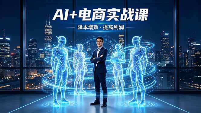 （18328期）AI+电商实战课，1人+N个AI 智能体，把SOP变AI员工，实现降本增效提高利润-宇文网创
