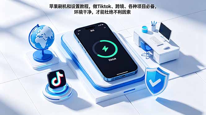 (18558期)苹果刷机和设置教程,做Tiktok、跨境、各种项目必备,环境干净,才能杜绝不利因素-宇文网创