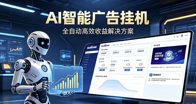 （18661期）Ai智能广告挂机 别再瞎折腾了！这个全自动挂机项目，新手当天见钱，告别频繁换项目的烦恼-宇文网创