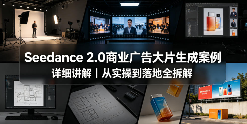 Seedance 2.0商业广告大片生成案例详细讲解｜从实操到落地全拆解-宇文网创