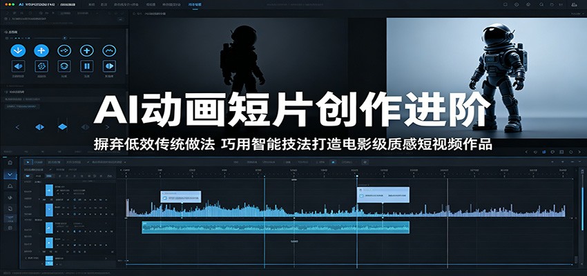 AI动画短片创作进阶:摒弃低效传统做法,巧用智能技法打造电影级质感短视频作品-宇文网创