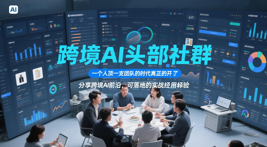 跨境AI头部社群，一个人顶一支团队的时代真正的开始了，分享跨境AI前沿，可落地的实战经验（更新5月11日）-宇文网创