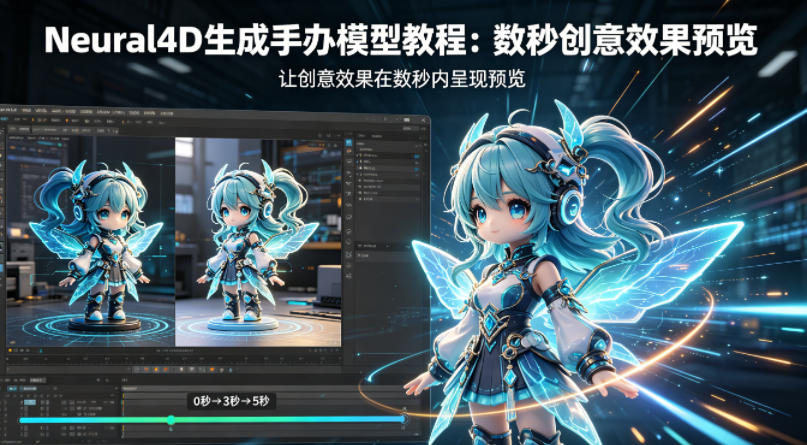 Neural4D生成手办模型教程，让创意效果在数秒内呈现预览-宇文网创