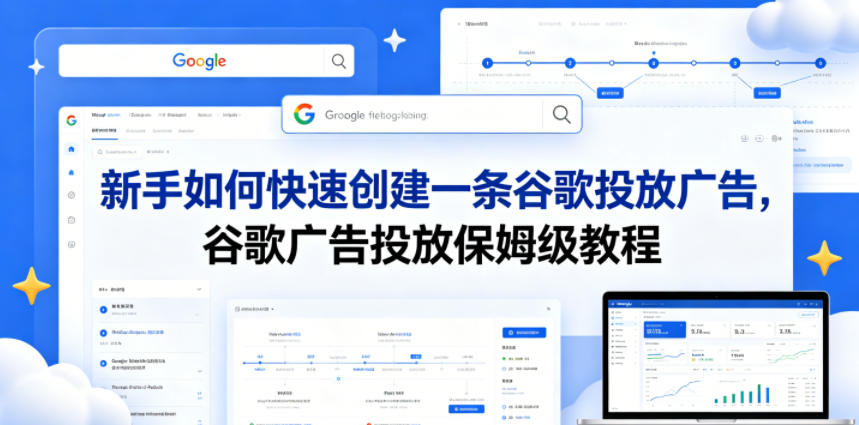 新手如何快速创建一条谷歌投放广告，谷歌广告投放保姆级教程-宇文网创