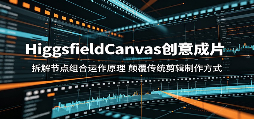 HiggsfieldCanvas创意成片:拆解节点组合运作原理,颠覆传统剪辑制作方式-宇文网创
